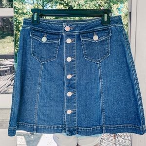 Loft Jean Skirt